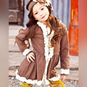 Excellent condition, so cute!!!! Mustard Pie hooded zip jacket!